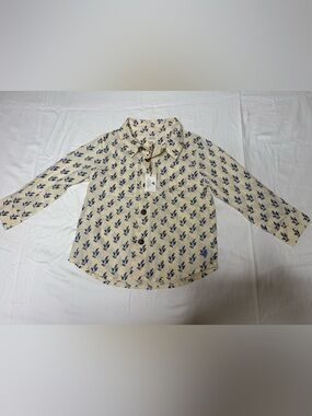 Blue Rooster New York Boys 4Y Floral Button Down Shirt NWT Cotton